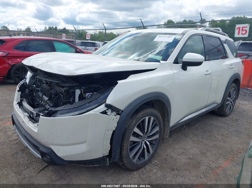 2022 Nissan Pathfinder VIN 5N1DR3DK3NC205852 IAAI salvage auction — FRONT END, Salvage Title, sold $7,600 on 2026-07-30 (photo 2)