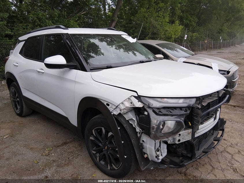 2023 Chevrolet Trailblazer VIN KL79MPS25PB049192 IAAI salvage auction — LEFT SIDE, Salvage (Indiana), sold $3,350 on 2026-07-22 (photo 1)