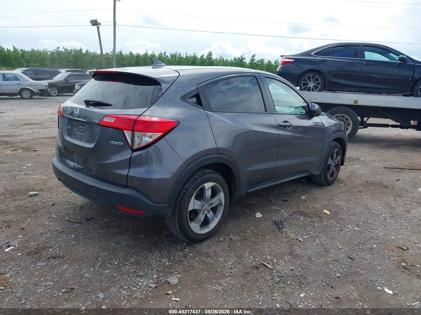 2019 Honda Hr-v VIN 3CZRU6H34KG702781 IAAI salvage auction — REAR END, Salvage Title, sold $3,200 on 2026-07-18 (photo 4)