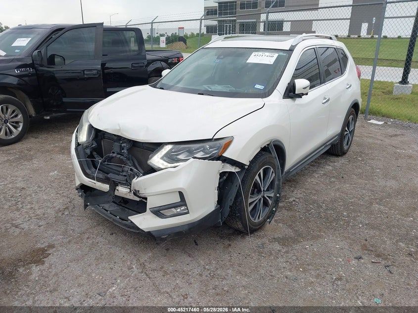 2017 Nissan Rogue VIN JN8AT2MT0HW404764 IAAI salvage auction — FRONT END, Salvage Title, sold $2,200 on 2026-07-21 (photo 2)