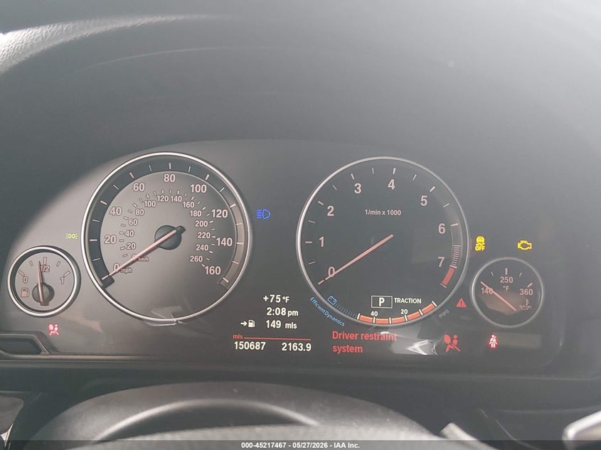 2012 BMW 5er VIN WBAFU7C55CDU60375 IAAI salvage auction — FRONT END, Salvage (Delaware), sold $475 on 2026-07-27 (photo 7)