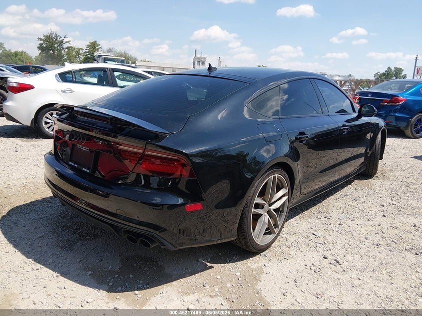2017 Audi S7 VIN WAUWFAFCXHN040792 IAAI salvage auction — WATER/FLOOD, Salvage (Ohio), sold $525 on 2026-07-28 (photo 4)