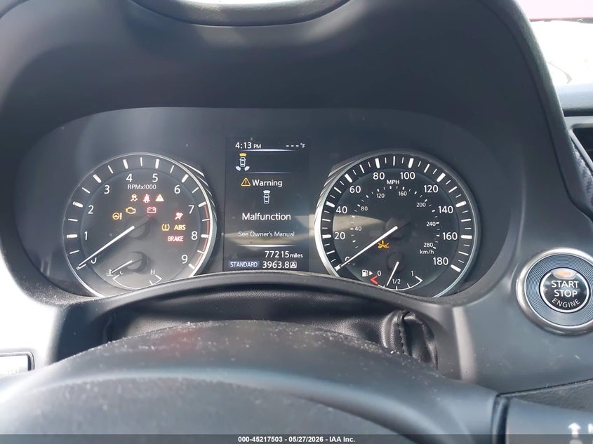 2019 Infiniti Q50 VIN JN1FV7ARXKM800823 IAAI salvage auction — FRONT & REAR, Salvage - Greater Than 75% (Maryland), sold $2,650 on 2026-07-28 (photo 7)
