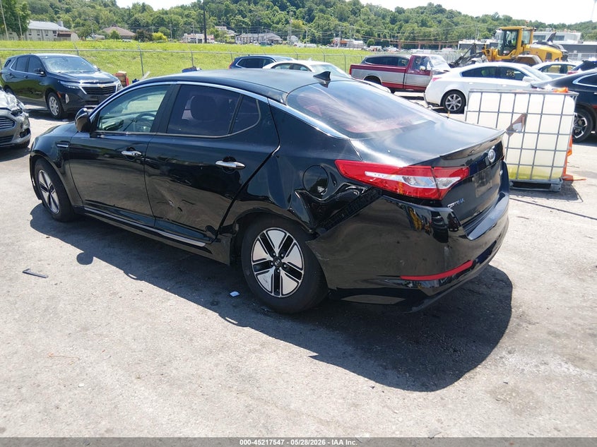 2011 Kia Optima hybrid VIN KNAGM4AD4B5002770 IAAI salvage auction — SIDE, Salvage (Missouri), sold $575 on 2026-07-07 (photo 3)