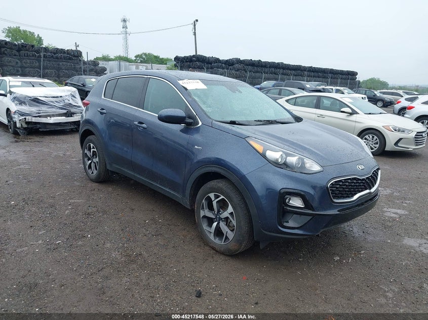 2021 Kia Sportage VIN KNDPMCAC4M7862910 IAAI salvage auction — FRONT END, Salvage Title, sold $4,850 on 2026-07-10 (photo 1)