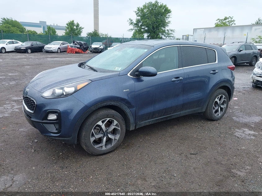 2021 Kia Sportage VIN KNDPMCAC4M7862910 IAAI salvage auction — FRONT END, Salvage Title, sold $4,850 on 2026-07-10 (photo 2)