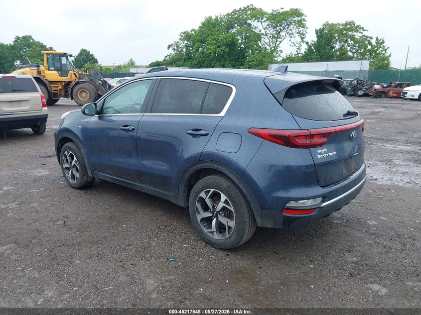 2021 Kia Sportage VIN KNDPMCAC4M7862910 IAAI salvage auction — FRONT END, Salvage Title, sold $4,850 on 2026-07-10 (photo 3)