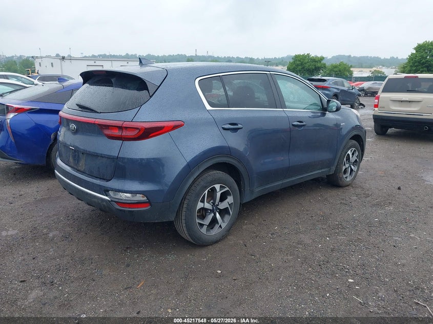 2021 Kia Sportage VIN KNDPMCAC4M7862910 IAAI salvage auction — FRONT END, Salvage Title, sold $4,850 on 2026-07-10 (photo 4)