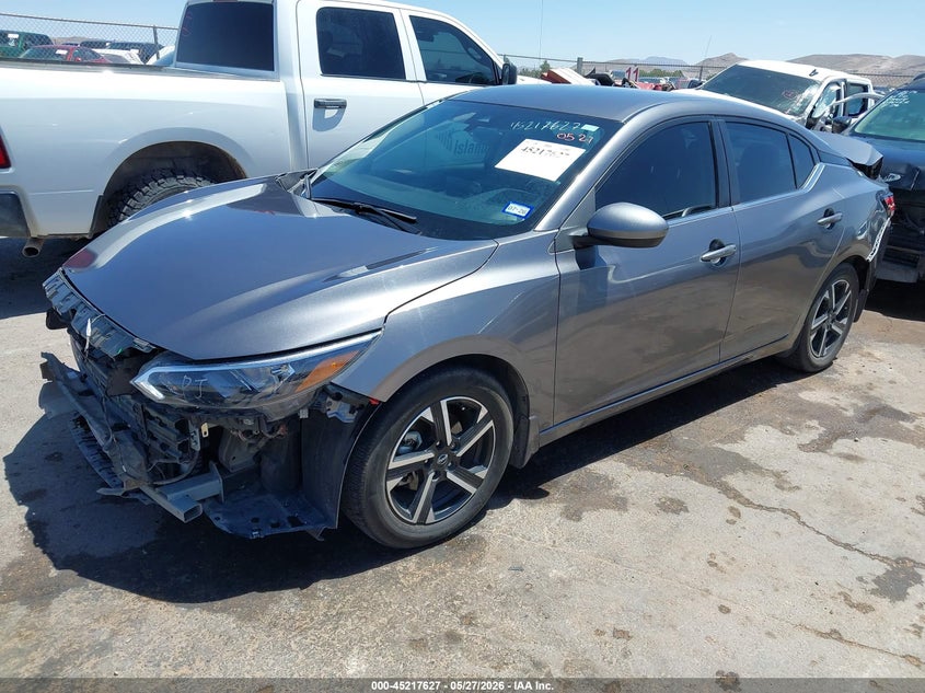 2024 Nissan Sentra VIN 3N1AB8CV4RY323493 IAAI salvage auction — FRONT & REAR, Salvage Title, sold $3,300 on 2026-07-22 (photo 2)