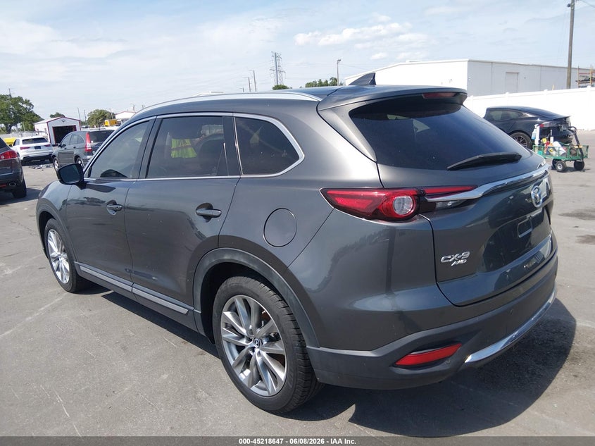 2018 Mazda Cx-9 VIN JM3TCBEY7J0216614 IAAI salvage auction — ENGINE BURN, Salvage Title, sold $4,350 on 2026-07-20 (photo 3)