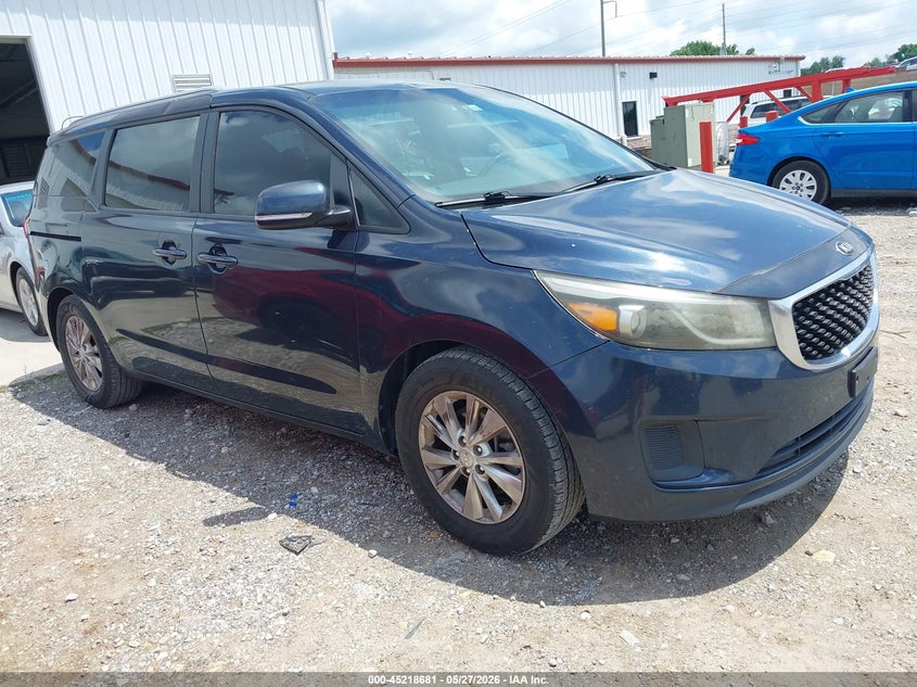 2016 Kia SEDONA VIN KNDMB5C1XG6083294 IAAI salvage auction — HAIL, Clear (Missouri), sold $1,050 on 2026-07-06 (photo 1)