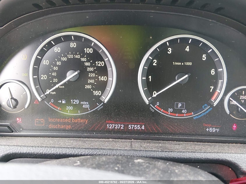 2012 BMW 5er VIN WBASN2C5XCC202311 IAAI salvage auction — NORMAL WEAR, Original (Texas), sold $925 on 2026-08-03 (photo 7)