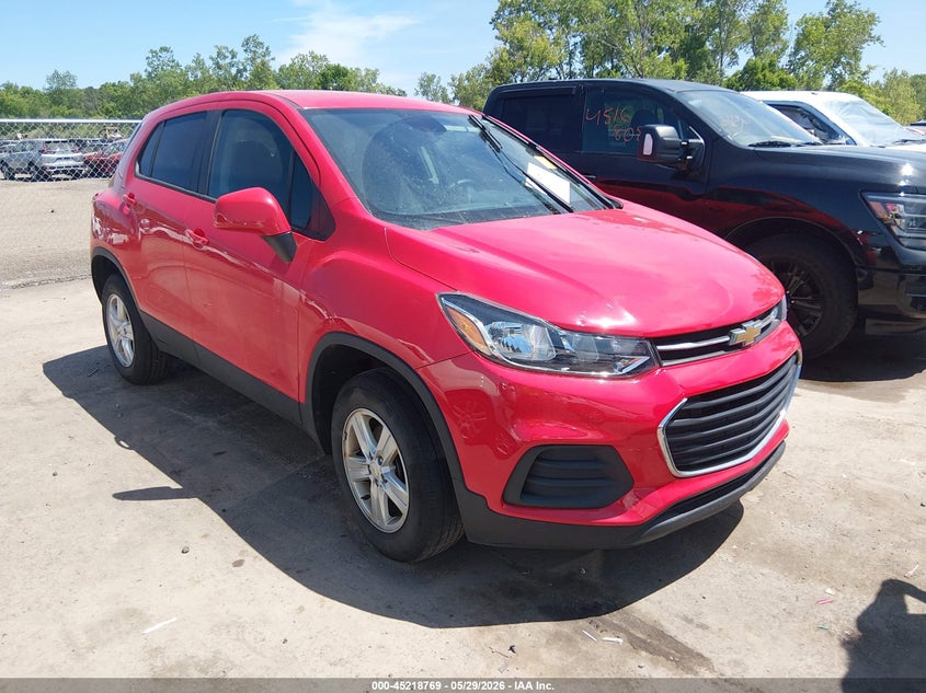2020 Chevrolet Trax VIN KL7CJNSBXLB348917 IAAI salvage auction — HAIL, Salvage Title, sold $5,625 on 2026-07-07 (photo 1)