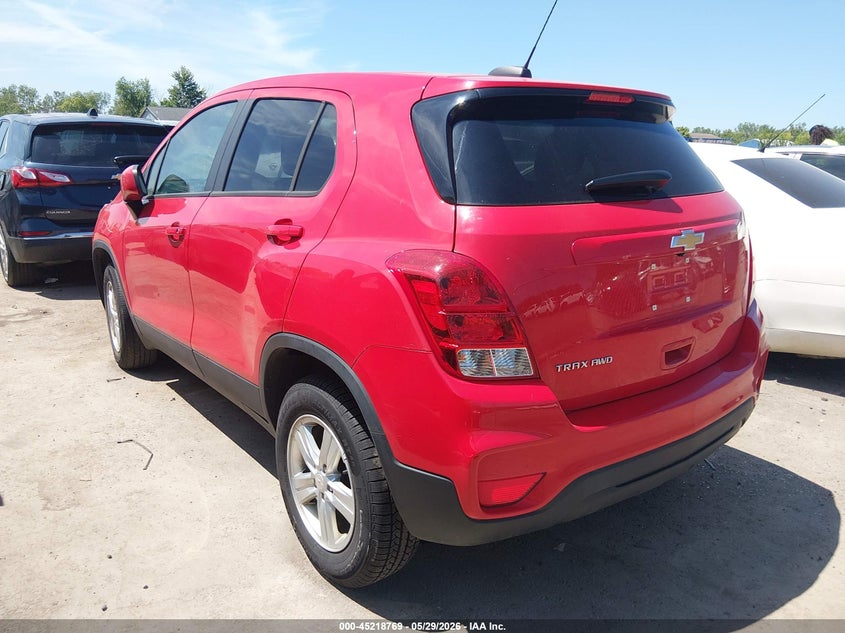 2020 Chevrolet Trax VIN KL7CJNSBXLB348917 IAAI salvage auction — HAIL, Salvage Title, sold $5,625 on 2026-07-07 (photo 3)