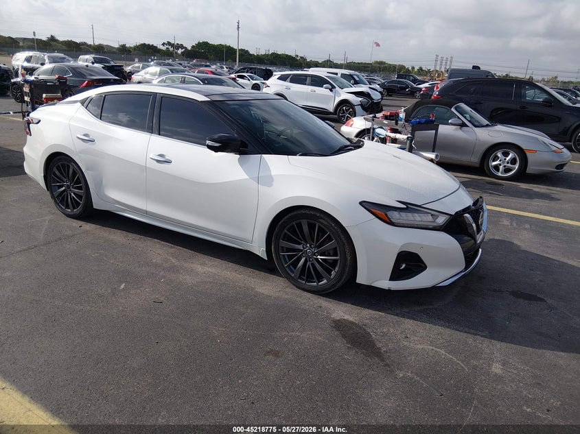 2020 Nissan Maxima VIN 1N4AA6FV3LC380709 IAAI salvage auction — SIDE, Salvage Title, sold $3,050 on 2026-07-12 (photo 1)