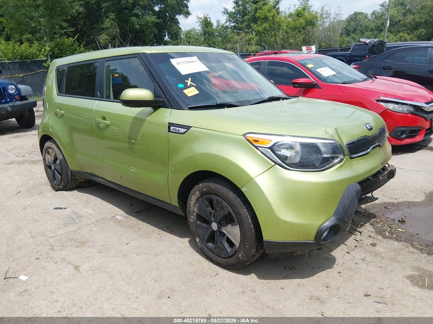 2015 Kia Soul VIN KNDJN2A21F7783007 IAAI salvage auction — FRONT END, Salvage Title, sold $875 on 2026-07-22 (photo 1)