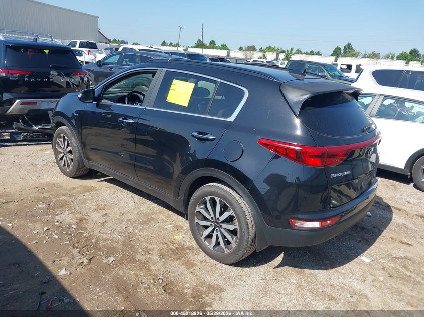 2018 Kia Sportage VIN KNDPNCAC1J7319734 IAAI salvage auction — FRONT END, Salvage Title, sold $3,100 on 2026-07-30 (photo 3)