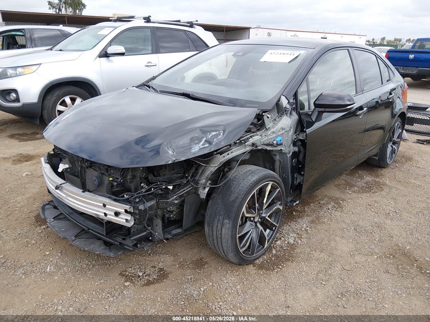 2022 Toyota Corolla VIN JTDS4MCE0NJ098931 IAAI salvage auction — LEFT FRONT, Salvage Title, sold $6,700 on 2026-07-06 (photo 6)