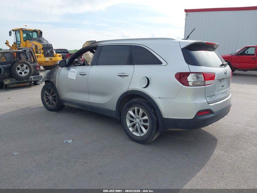 2016 Kia Sorento VIN 5XYPGDA38GG082980 IAAI salvage auction — TOTAL BURN, Salvage Title, sold $275 on 2026-07-16 (photo 3)