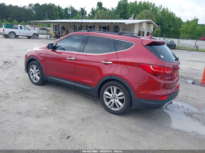 2013 Hyundai Santa fe VIN 5XYZU3LA6DG099201 IAAI salvage auction — NORMAL WEAR, Clear-Dealer Only (North Carolina), sold $1,750 on 2026-07-14 (photo 3)