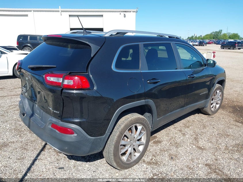 2014 Jeep Cherokee VIN 1C4PJMDS7EW134037 IAAI salvage auction — REAR END, Salvage (Illinois), sold $1,050 on 2026-07-22 (photo 4)