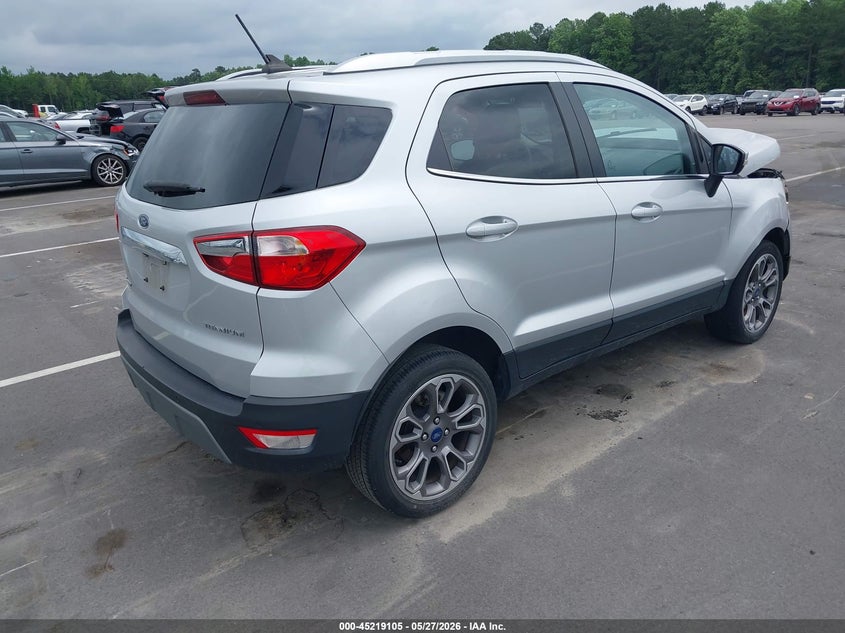 2021 Ford Ecosport VIN MAJ3S2KE8MC443972 IAAI salvage auction — FRONT END, Salvage Title, sold $1,850 on 2026-07-08 (photo 4)