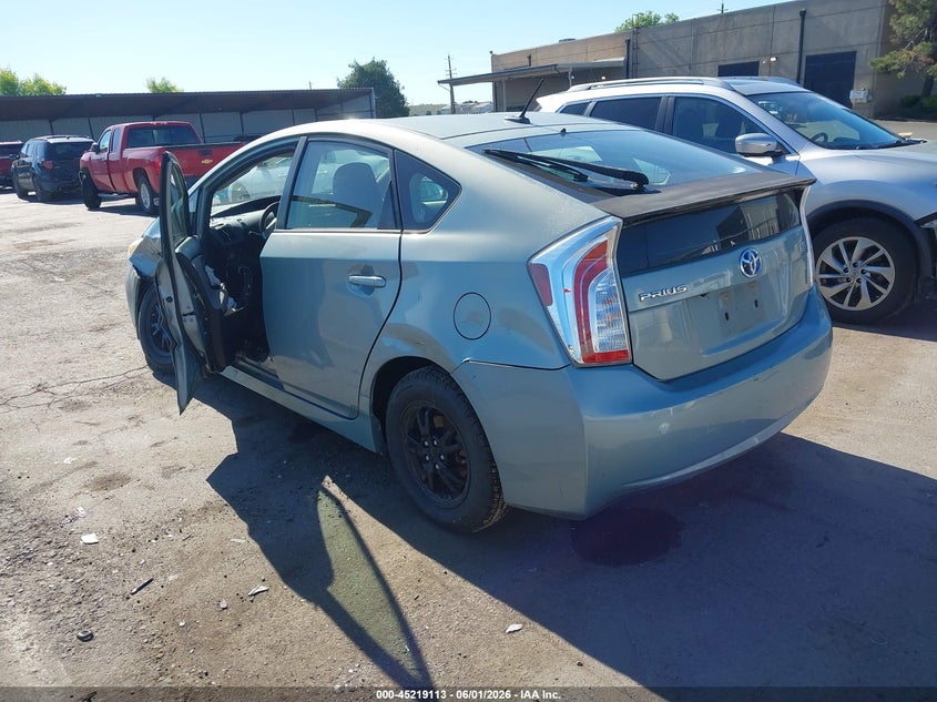 2013 Toyota Prius VIN JTDKN3DU5D1693592 IAAI salvage auction — LEFT SIDE, Salvage Title, sold $1,050 on 2026-07-15 (photo 3)