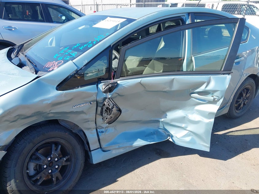 2013 Toyota Prius VIN JTDKN3DU5D1693592 IAAI salvage auction — LEFT SIDE, Salvage Title, sold $1,050 on 2026-07-15 (photo 6)