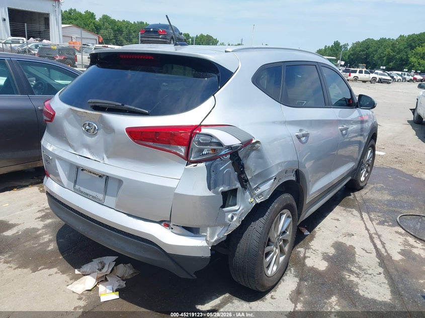 2017 Hyundai Tucson VIN KM8J33A46HU455983 IAAI salvage auction — THEFT, Salvage Title, sold $4,350 on 2026-07-20 (photo 4)