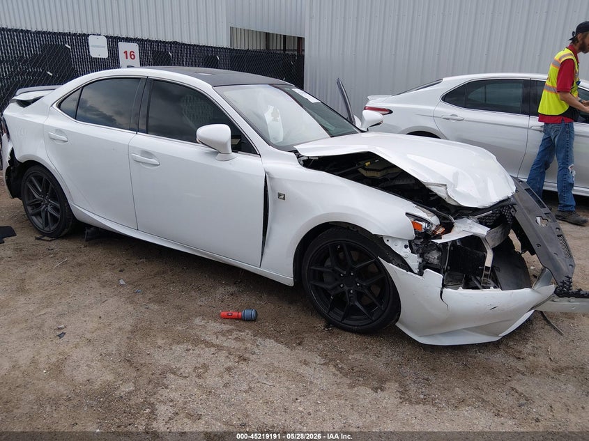 2016 Lexus Is VIN JTHCM1D24G5014837 IAAI salvage auction — FRONT & REAR, Salvage Title, sold $1,025 on 2026-07-14 (photo 1)