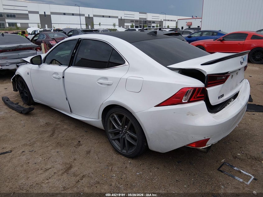 2016 Lexus Is VIN JTHCM1D24G5014837 IAAI salvage auction — FRONT & REAR, Salvage Title, sold $1,025 on 2026-07-14 (photo 3)