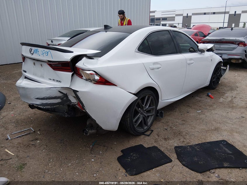2016 Lexus Is VIN JTHCM1D24G5014837 IAAI salvage auction — FRONT & REAR, Salvage Title, sold $1,025 on 2026-07-14 (photo 4)