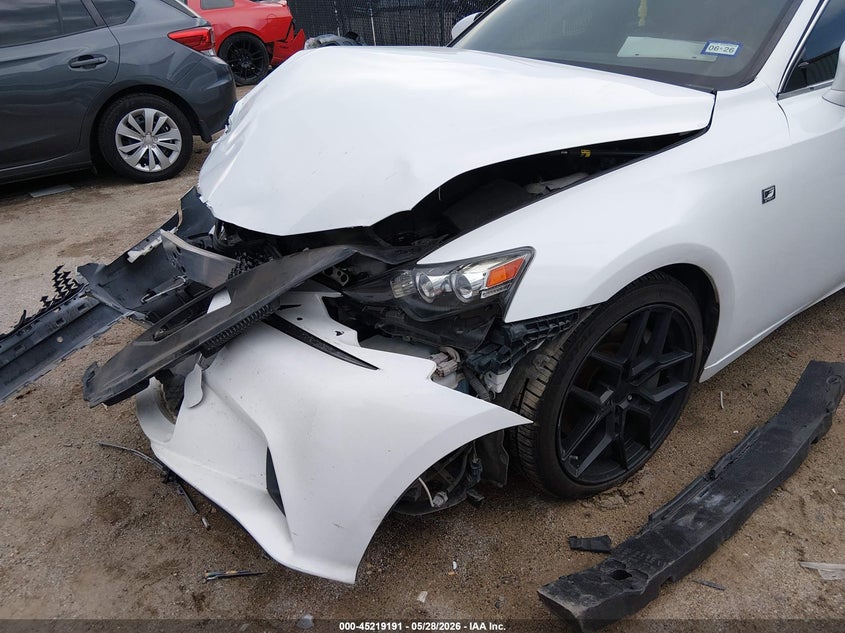 2016 Lexus Is VIN JTHCM1D24G5014837 IAAI salvage auction — FRONT & REAR, Salvage Title, sold $1,025 on 2026-07-14 (photo 6)