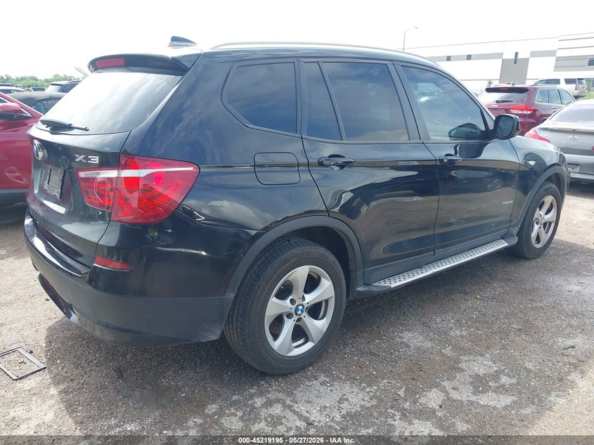 2011 BMW X3 VIN 5UXWX5C57BL714735 IAAI salvage auction — REAR END, Original (Texas), sold $725 on 2026-07-14 (photo 4)