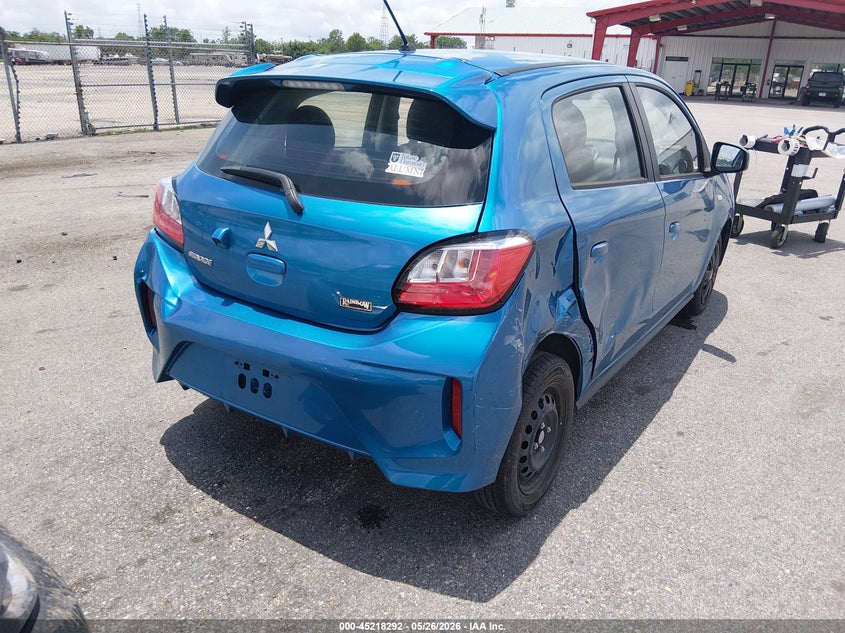 2023 Mitsubishi Mirage VIN ML32AUHJ0PH006504 IAAI salvage auction — RIGHT SIDE, Salvage Title, sold $2,550 on 2026-07-06 (photo 4)