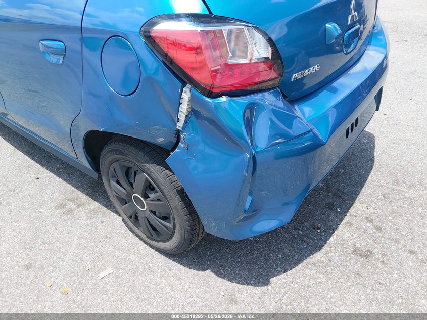 2023 Mitsubishi Mirage VIN ML32AUHJ0PH006504 IAAI salvage auction — RIGHT SIDE, Salvage Title, sold $2,550 on 2026-07-06 (photo 6)