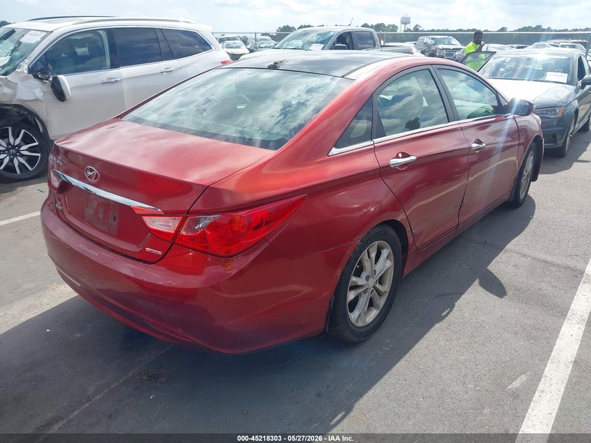 2013 Hyundai Sonata VIN 5NPEC4AC8DH734116 IAAI salvage auction — LEFT REAR, Salvage (North Carolina), sold $875 on 2026-07-08 (photo 4)