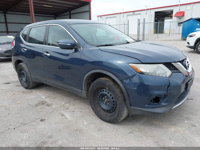 2015 Nissan Rogue VIN KNMAT2MV8FP539964 IAAI salvage auction — LEFT REAR, Salvage (Missouri), sold $500 on 2026-07-30 (photo 1)