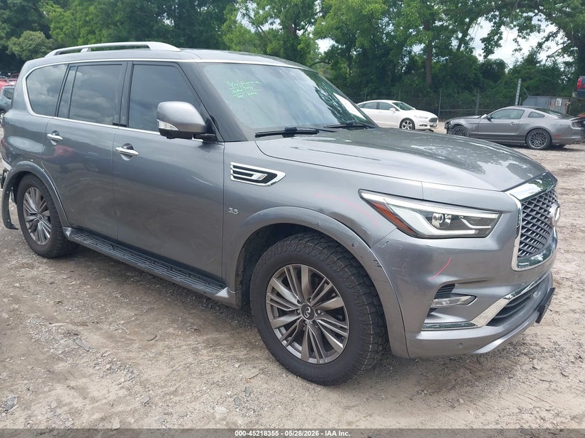 2020 Infiniti Qx80 VIN JN8AZ2NF3L9704460 IAAI salvage auction — REAR END, Salvage Title, sold $8,900 on 2026-07-24 (photo 1)