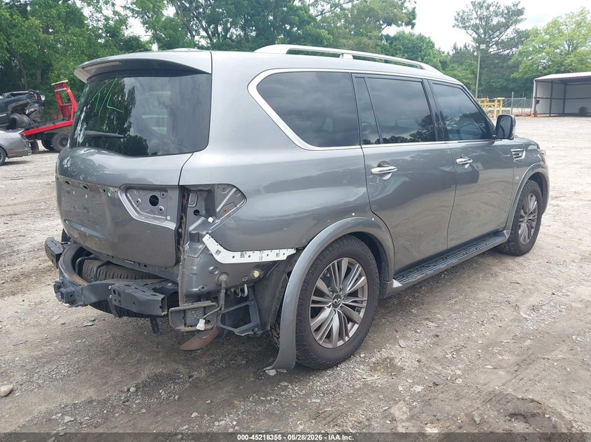 2020 Infiniti Qx80 VIN JN8AZ2NF3L9704460 IAAI salvage auction — REAR END, Salvage Title, sold $8,900 on 2026-07-24 (photo 4)
