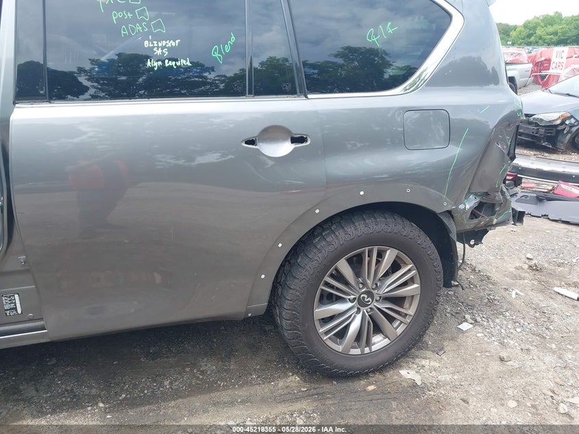2020 Infiniti Qx80 VIN JN8AZ2NF3L9704460 IAAI salvage auction — REAR END, Salvage (Georgia), sold $9,600 on 2026-07-31 (photo 6)