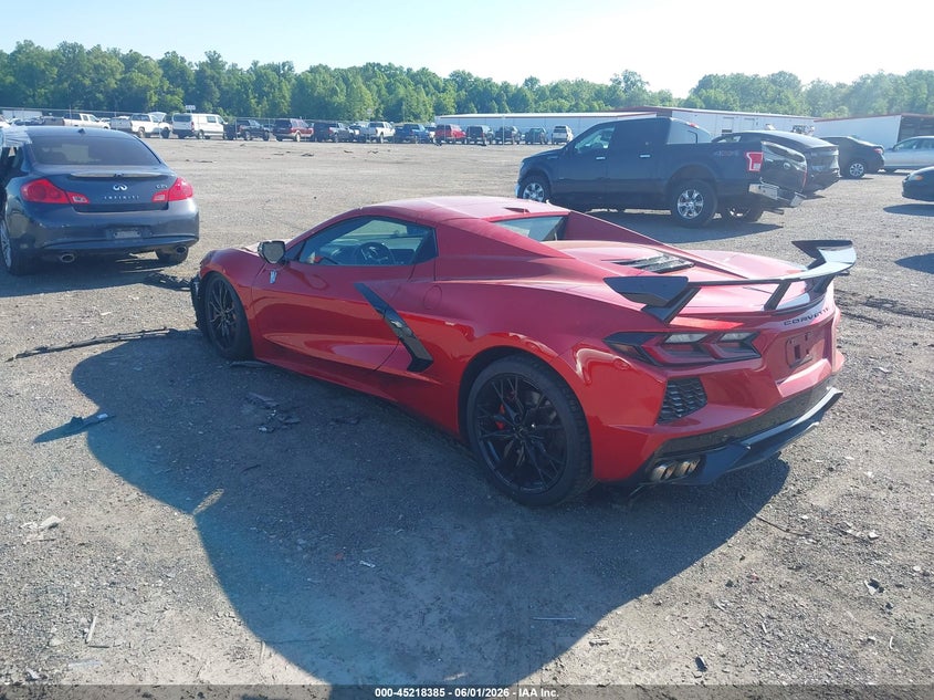 2025 Chevrolet Corvette VIN 1G1YC3D40S5103880 IAAI salvage auction — FRONT END, Rebuildable (Florida), sold $36,600 on 2026-07-06 (photo 3)