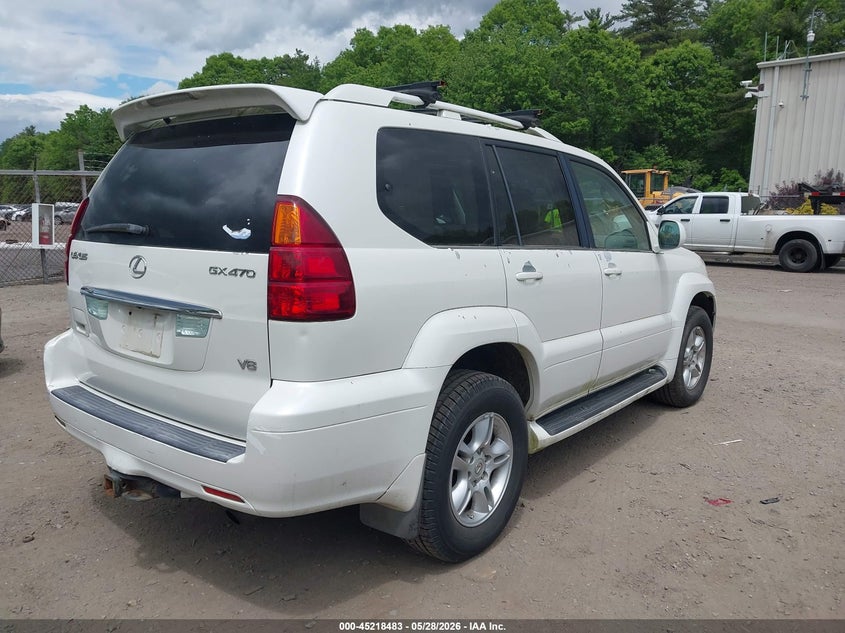 2005 Lexus Gx 470 VIN JTJBT20X250086263 IAAI salvage auction — NORMAL WEAR, Clear (Michigan), sold $3,200 on 2026-07-21 (photo 4)