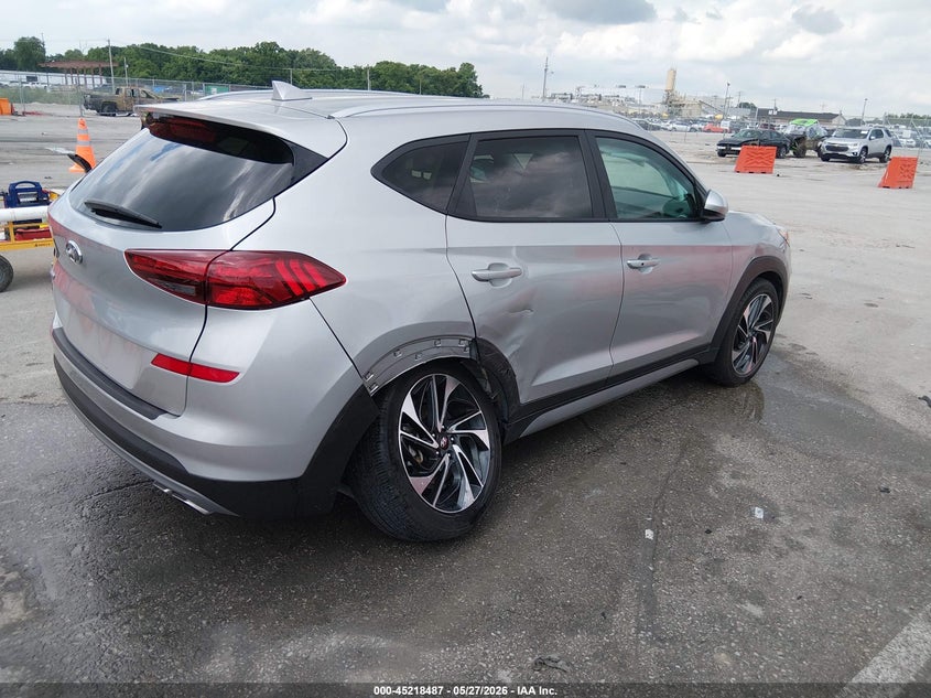 2020 Hyundai Tucson VIN KM8J33AL8LU209808 IAAI salvage auction — RIGHT SIDE, Salvage (Missouri), sold $4,950 on 2026-07-14 (photo 4)