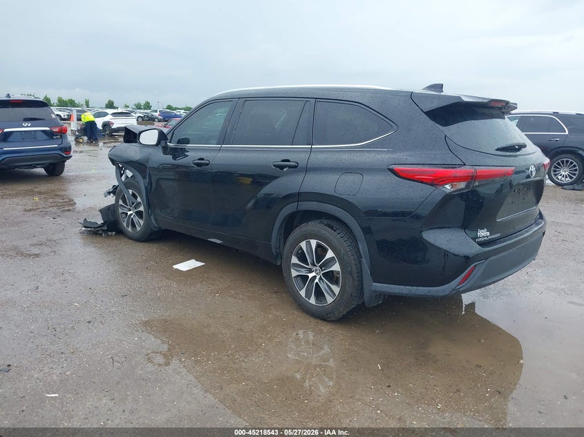 2020 Toyota Highlander VIN 5TDGZRAH4LS015499 IAAI salvage auction — FRONT END, Salvage (Texas), sold $4,850 on 2026-07-29 (photo 3)