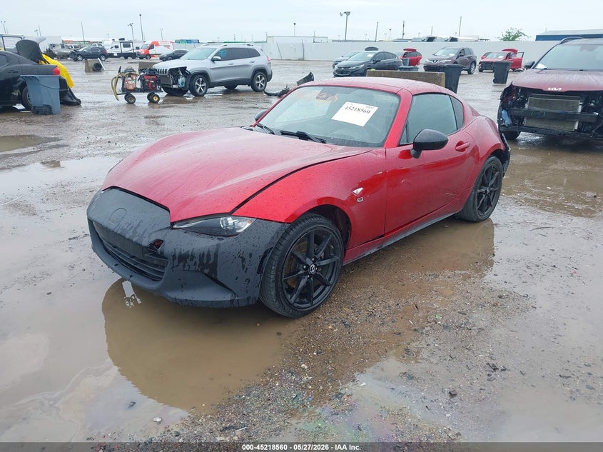 2019 Mazda Mx-5 VIN JM1NDAL75K0301696 IAAI salvage auction — HAIL, Original (Texas), sold $7,500 on 2026-08-12 (photo 2)