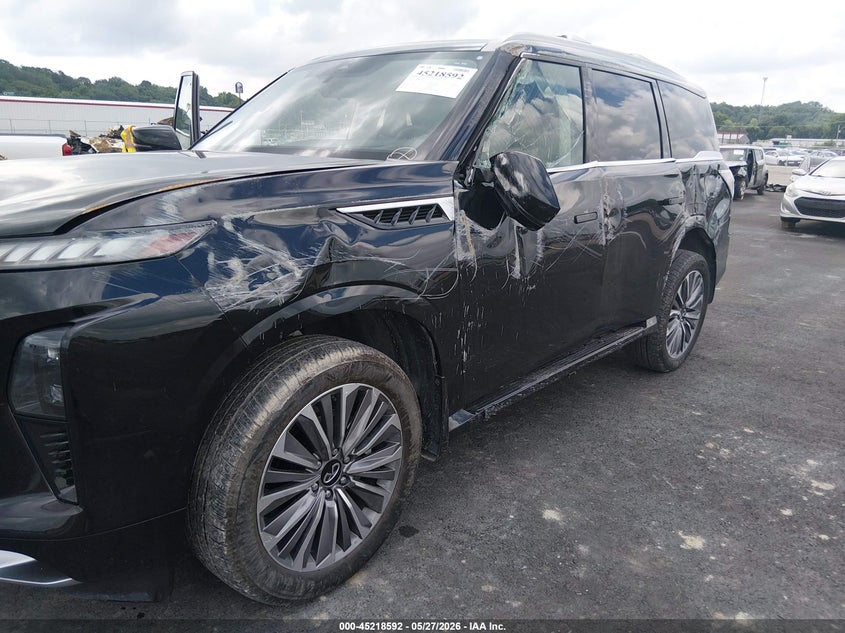2025 Infiniti Qx80 VIN JN8AZ3DB3S9405098 IAAI salvage auction — LEFT SIDE, Salvage (Illinois), sold $40,800 on 2026-08-10 (photo 6)