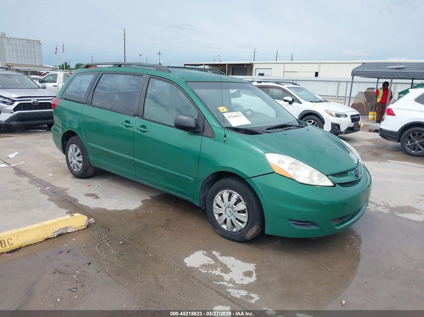 2006 Toyota Sienna VIN 5TDZA23C06S583648 IAAI salvage auction — LEFT SIDE, Salvage (Texas), sold $925 on 2026-07-09 (photo 1)