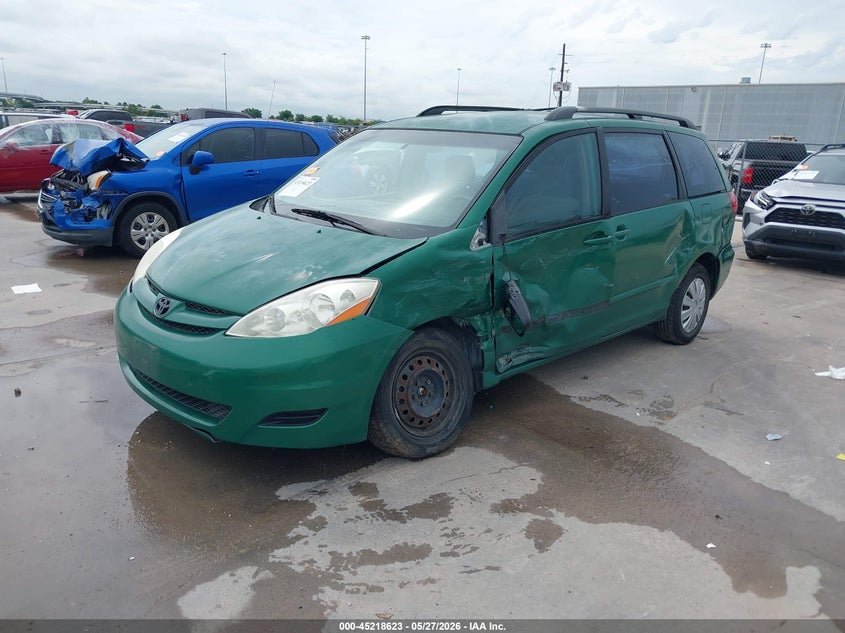 2006 Toyota Sienna VIN 5TDZA23C06S583648 IAAI salvage auction — LEFT SIDE, Salvage (Texas), sold $925 on 2026-07-09 (photo 2)