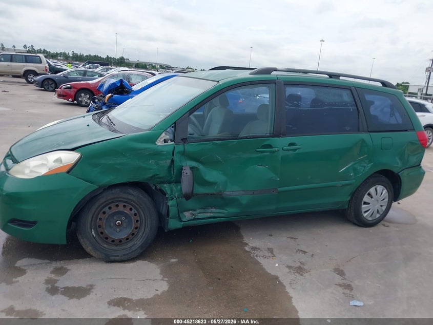 2006 Toyota Sienna VIN 5TDZA23C06S583648 IAAI salvage auction — LEFT SIDE, Salvage (Texas), sold $925 on 2026-07-09 (photo 6)
